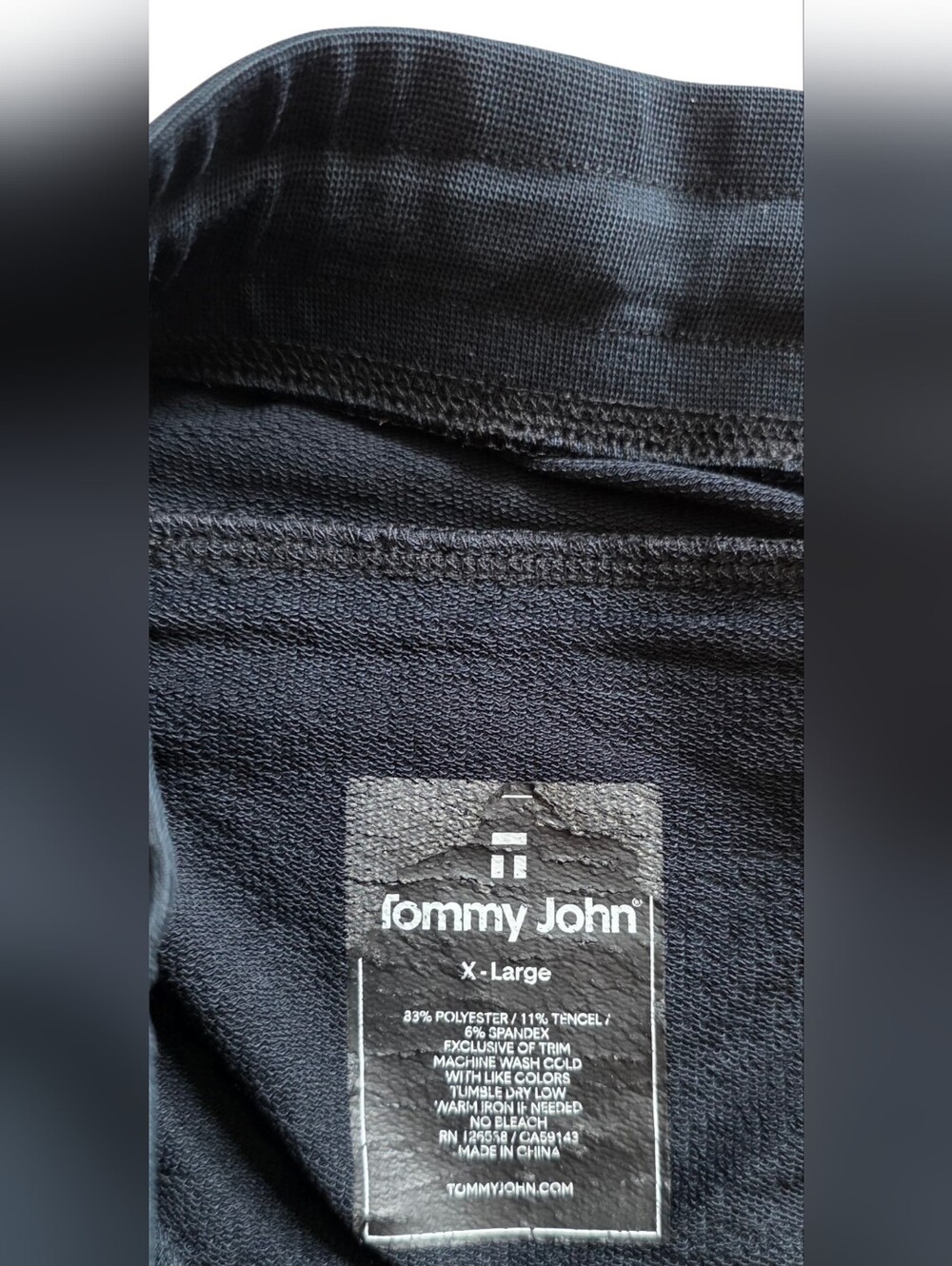 Tommy John XL Black Go Anywhere Lounge Shorts Extra Large - Picture 3 of 10